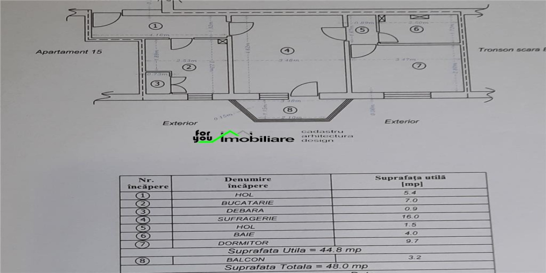 de vanzare apartament in Bacau, imobiliare in Bacau, apartament, de vanzare, 2 camere, nord, stefan cel Mare, 