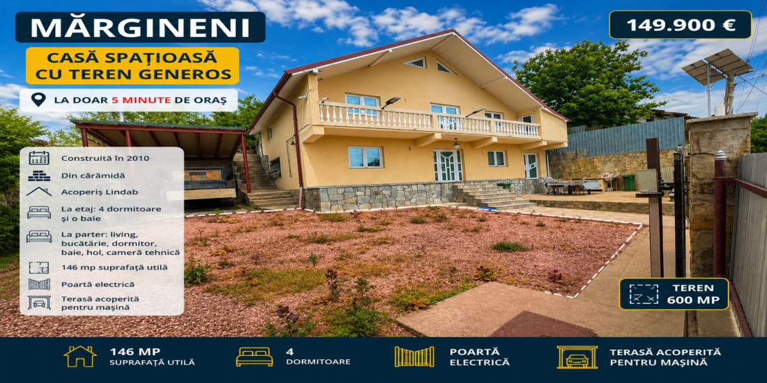 imobiliare, casa de vanzare, bacau, Margineni, 